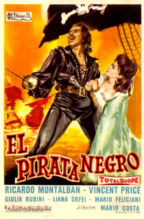 Gordon, il pirata nero - Spanish Movie Poster