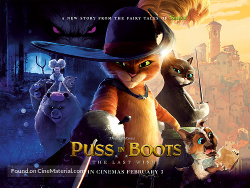 Puss in Boots: The Last Wish - British Movie Poster