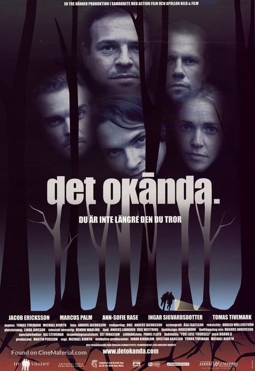 Det ok&auml;nda. - Swedish Movie Poster