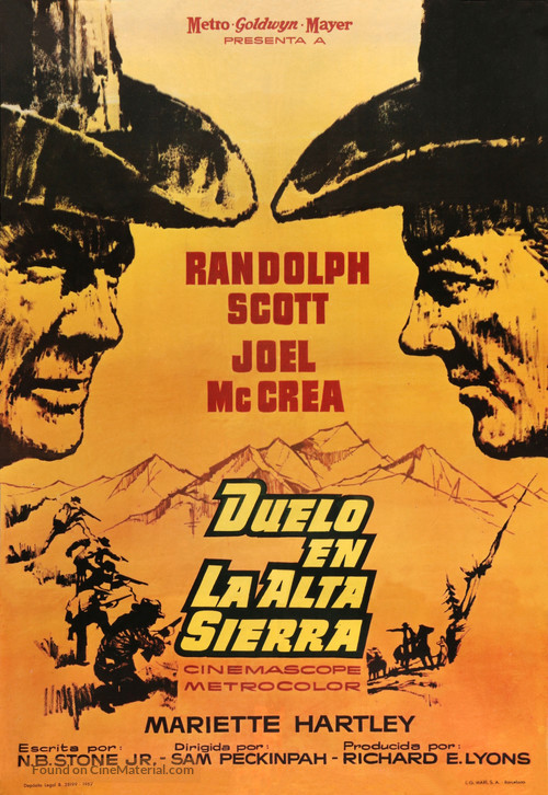 Ride the High Country - Spanish Movie Poster