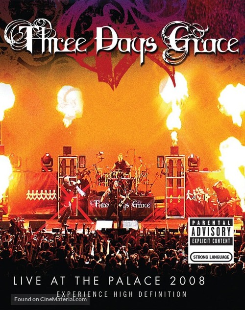 Three Days Grace: Live at the Palace 2008 - Blu-Ray movie cover