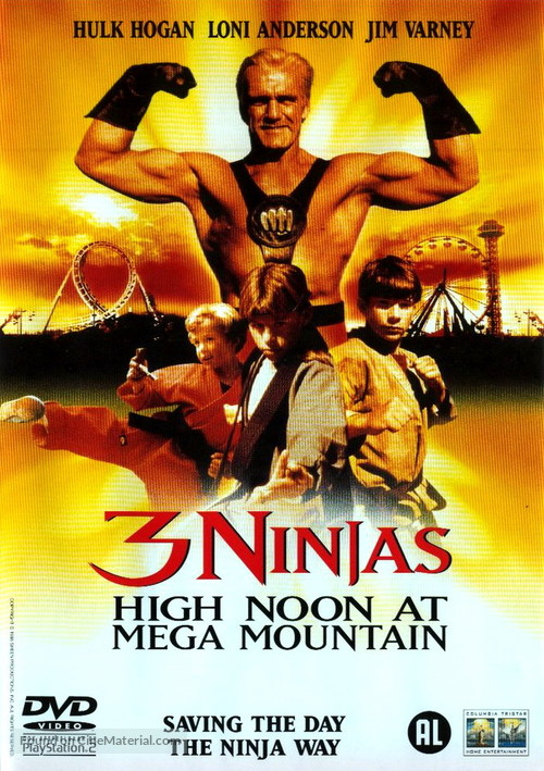 3 Ninjas: High Noon at Mega Mountain - Dutch DVD movie cover