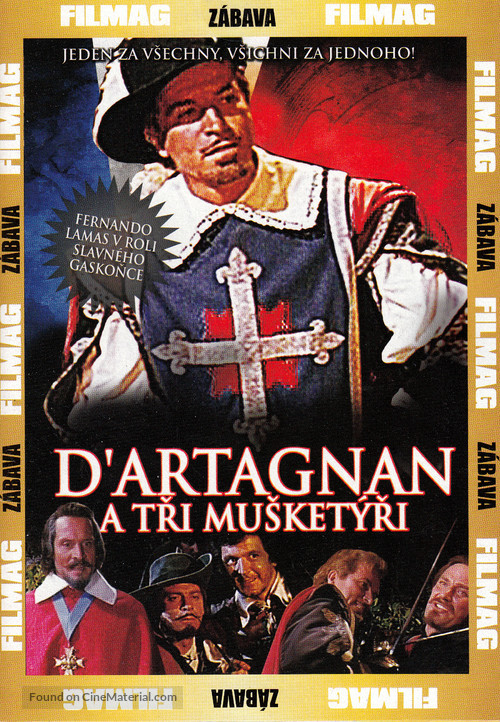 D&#039;Artagnan et les trois mousquetaires - Czech DVD movie cover