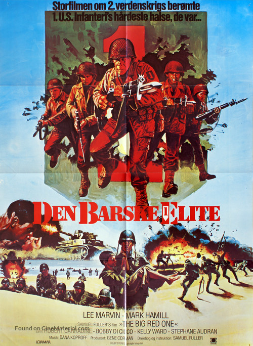 The Big Red One - Danish Movie Poster