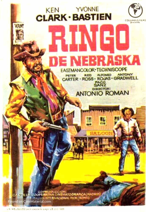 Ringo del Nebraska - Spanish Movie Poster