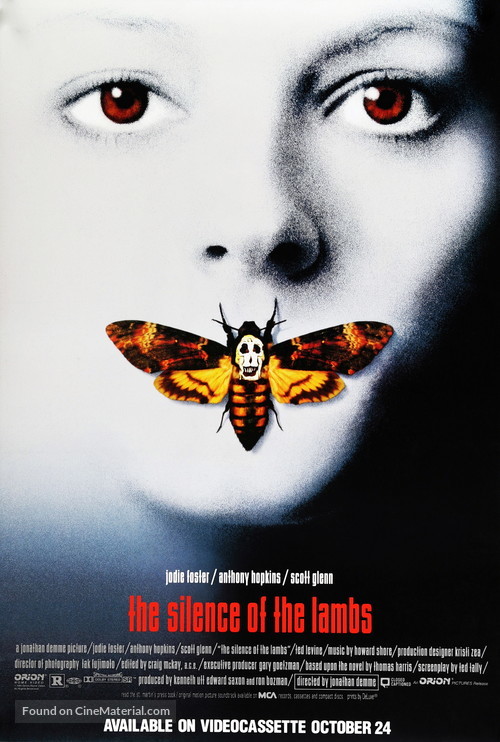 The Silence Of The Lambs - Video release movie poster