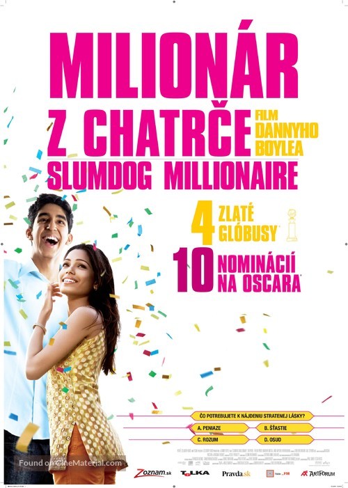 Slumdog Millionaire - Slovak Movie Poster