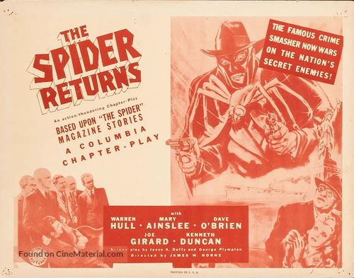 The Spider Returns - Movie Poster