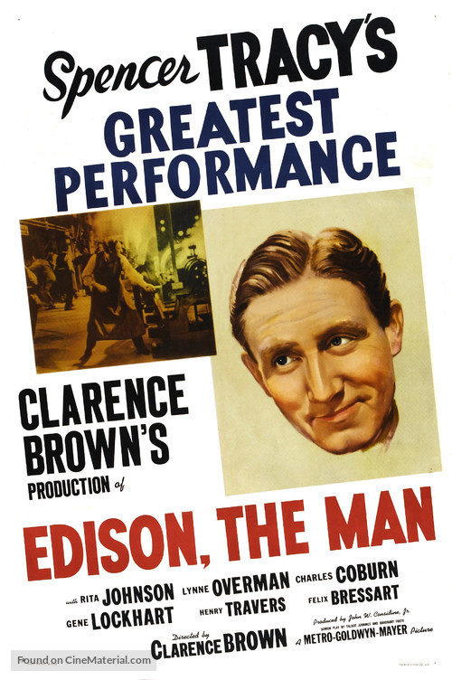 Edison, the Man - Movie Poster