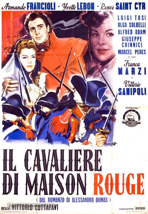 Il cavaliere di Maison Rouge - Italian Movie Poster
