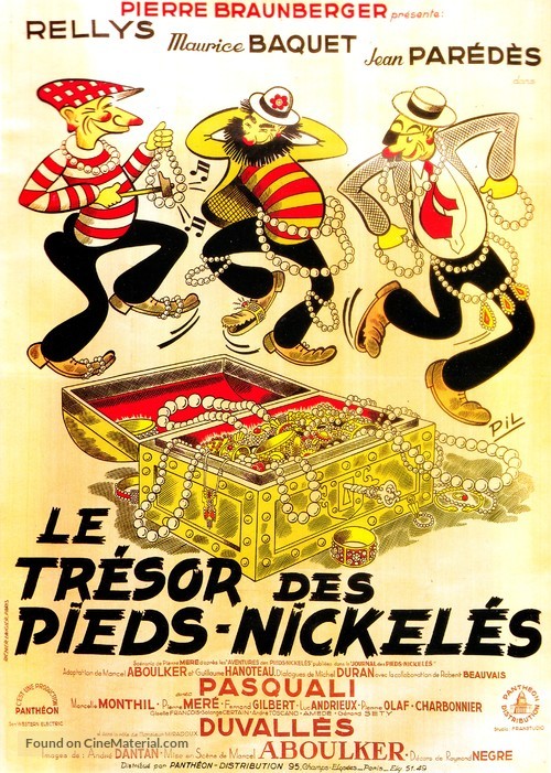 Le tr&eacute;sor des Pieds-Nickel&eacute;s - French Movie Poster