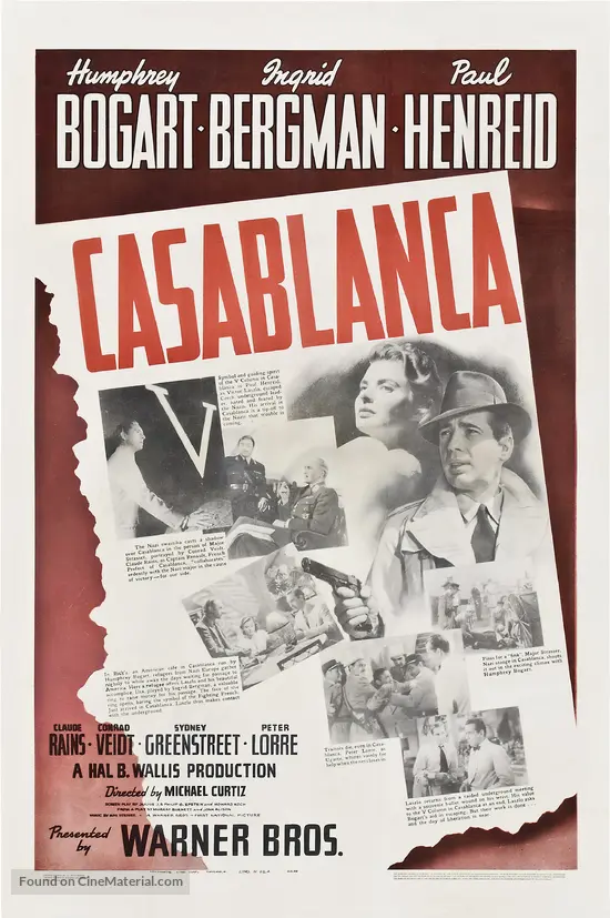 Casablanca - Movie Poster