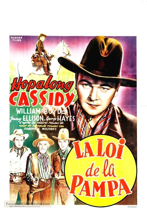 Law of the Pampas - Belgian Movie Poster