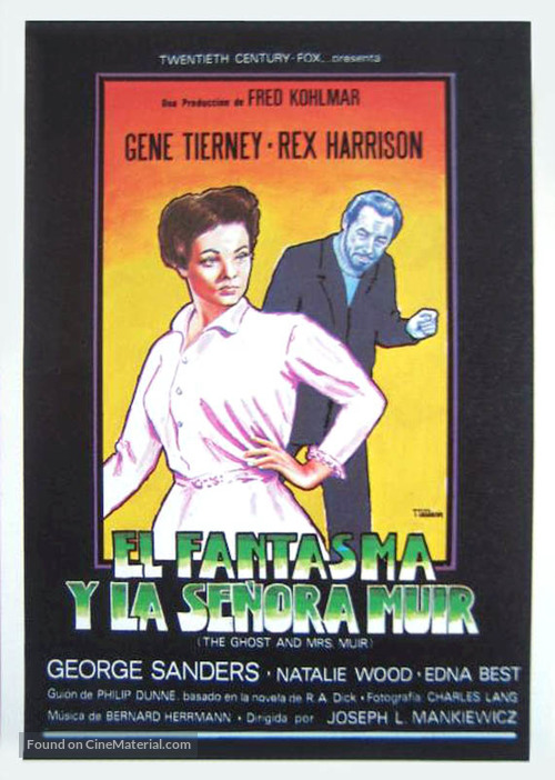 The Ghost and Mrs. Muir - Spanish Movie Poster