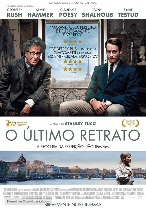 Final Portrait - Portuguese Movie Poster