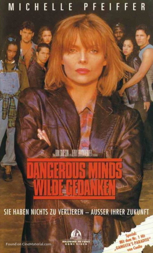 Dangerous Minds - German VHS movie cover