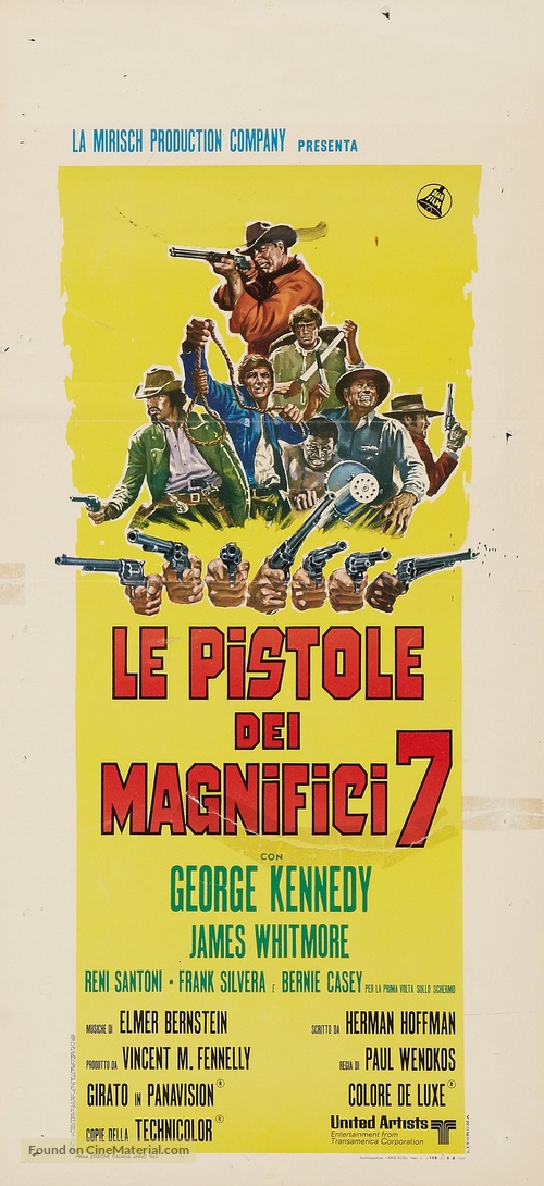 Guns of the Magnificent Seven - Italian Movie Poster