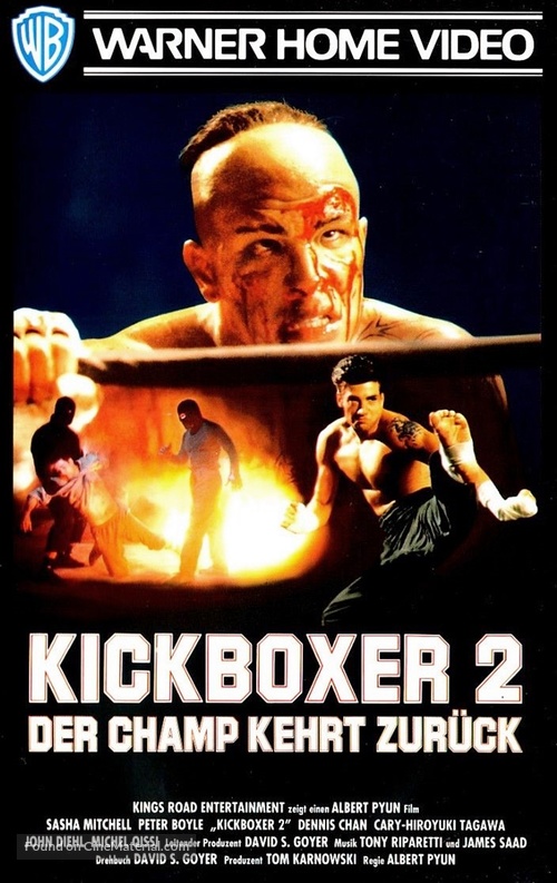 Kickboxer 2: The Road Back - German VHS movie cover