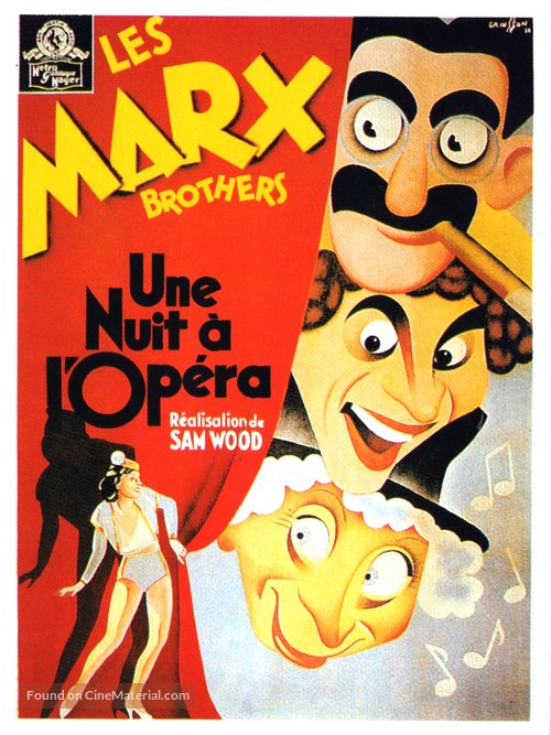 A Night at the Opera - French Movie Poster