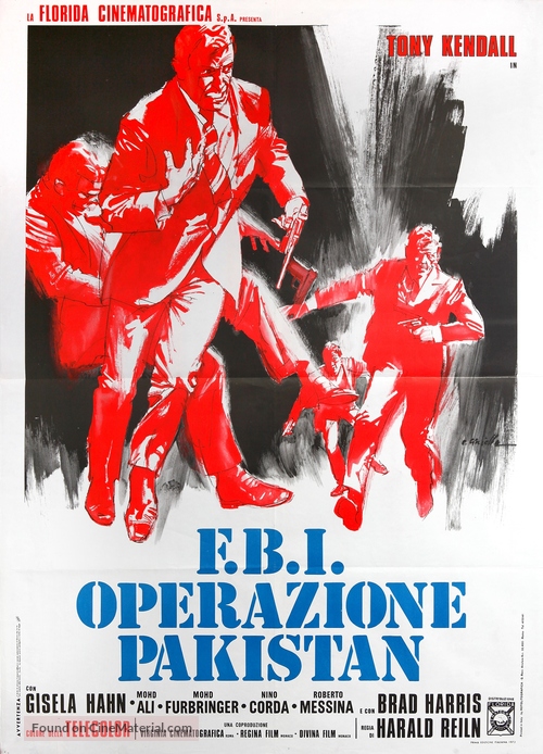 Kommissar X jagt die roten Tiger - Italian Movie Poster