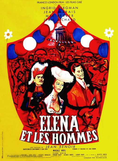 Elena et les hommes - French Movie Poster