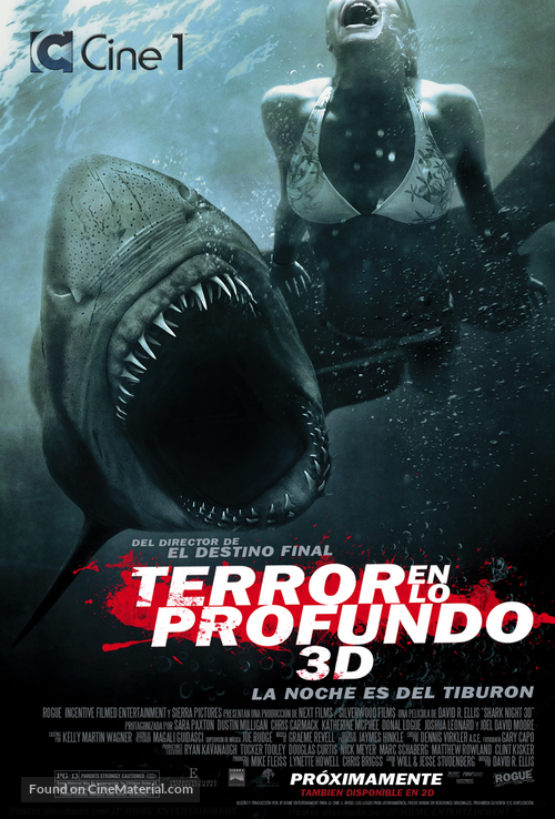 Shark Night 3D - Argentinian Movie Poster