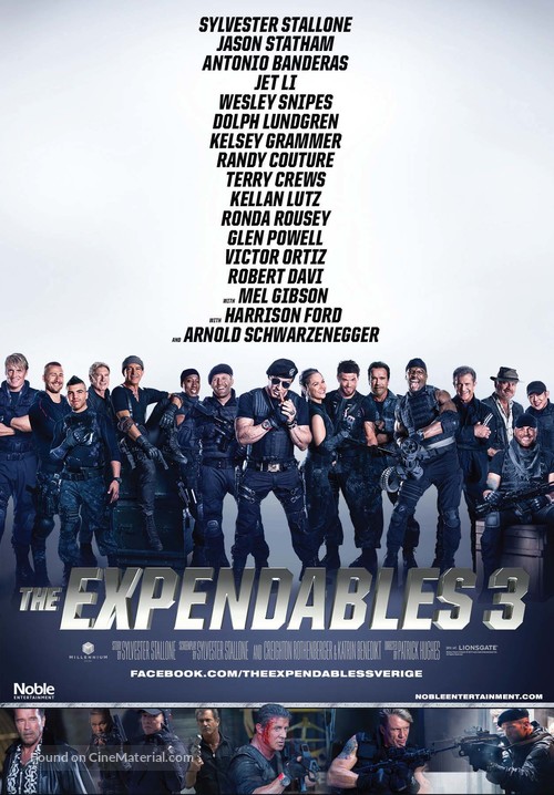 The Expendables 3 - Swedish Movie Poster