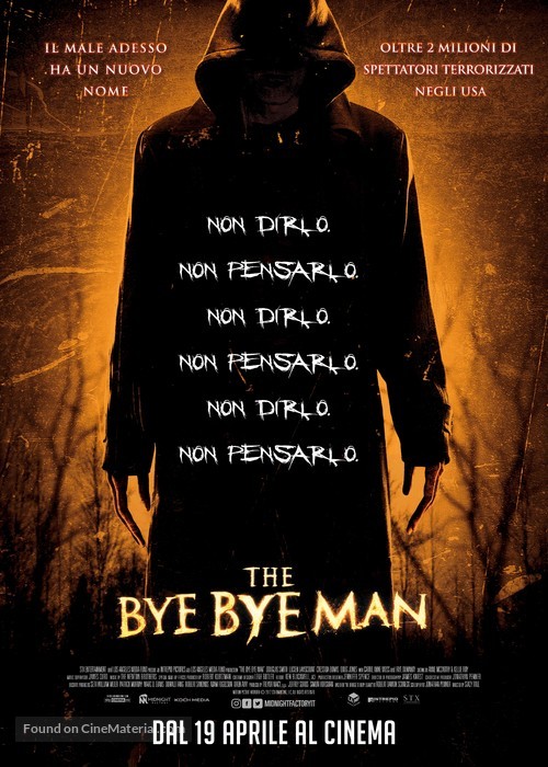 The Bye Bye Man - Italian Movie Poster