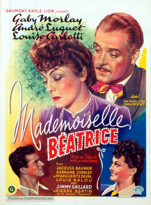 Mademoiselle B&egrave;atrice - Belgian Movie Poster