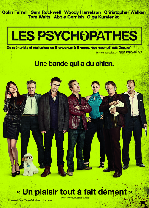 Seven Psychopaths - Canadian DVD movie cover