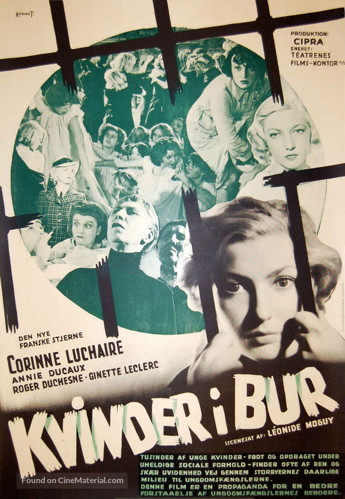 Prison sans barreaux - Danish Movie Poster