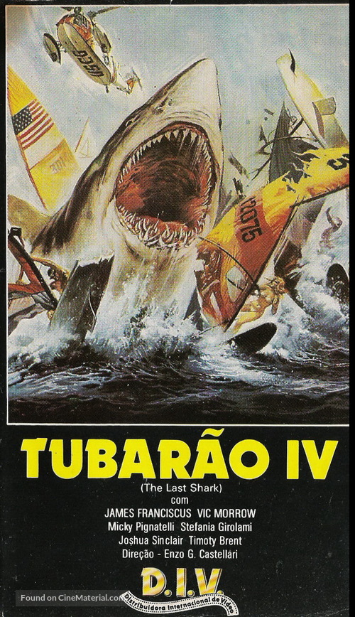 L&#039;ultimo squalo - Brazilian VHS movie cover