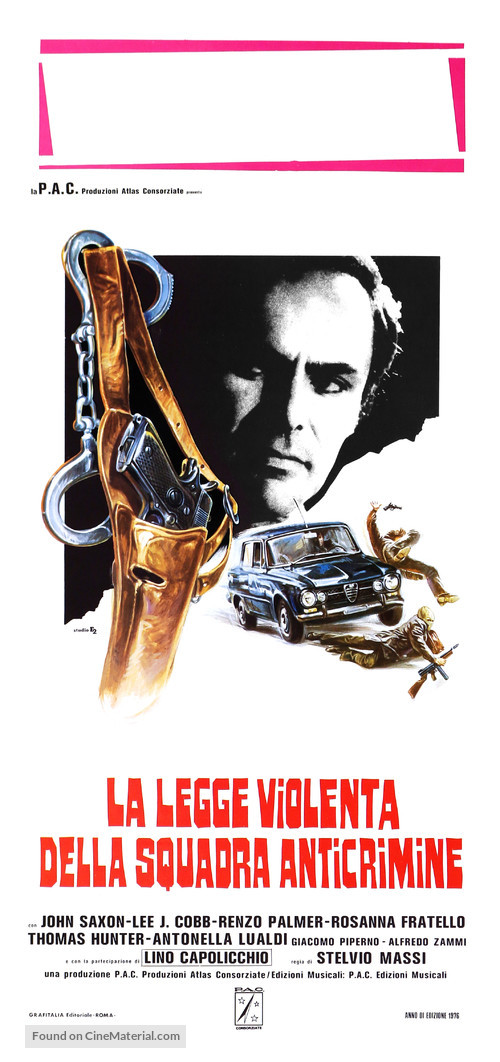 La legge violenta della squadra anticrimine - Italian Movie Poster