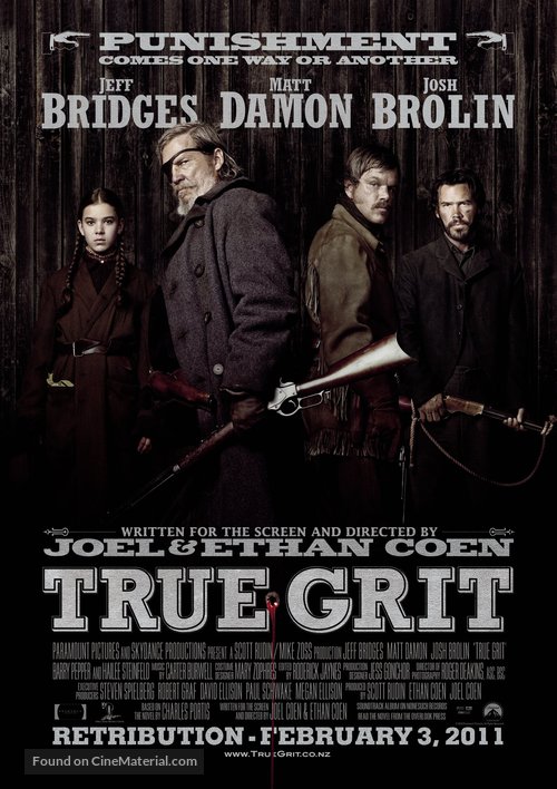 True Grit - New Zealand Movie Poster