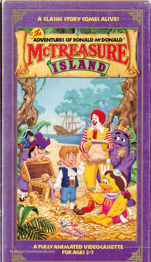 The Adventures of Ronald McDonald: McTreasure Island - VHS movie cover