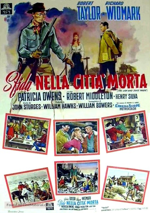 The Law and Jake Wade - Italian Movie Poster