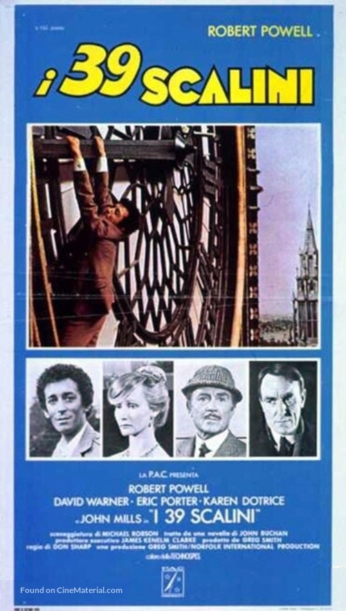 The Thirty Nine Steps - Italian Movie Poster