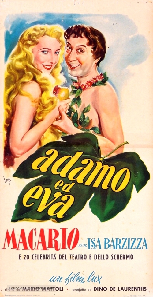 Adamo ed Eva - Italian Movie Poster