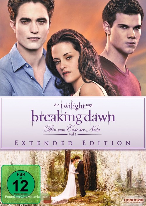 The Twilight Saga: Breaking Dawn - Part 1 - German DVD movie cover