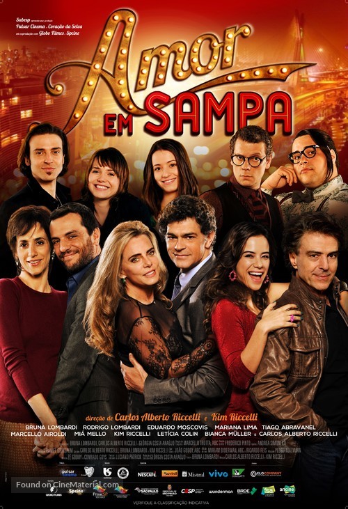 Amor em Sampa - Brazilian Movie Poster