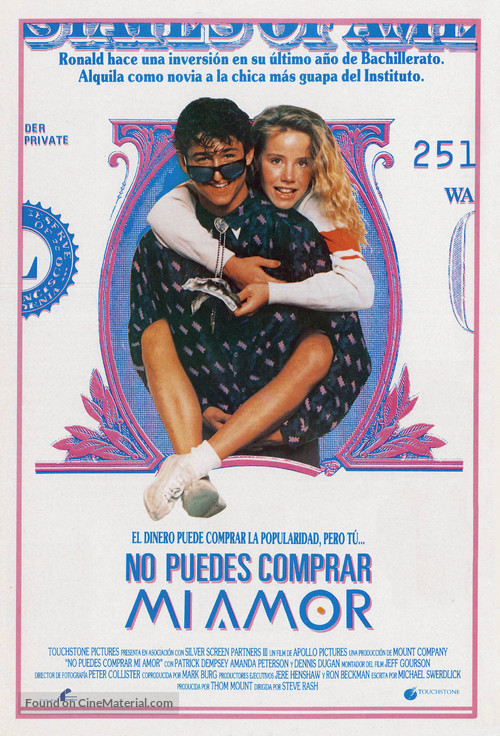 Can&#039;t Buy Me Love - Spanish Movie Poster