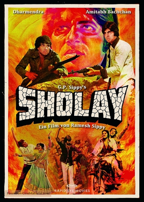 Sholay - German Movie Cover