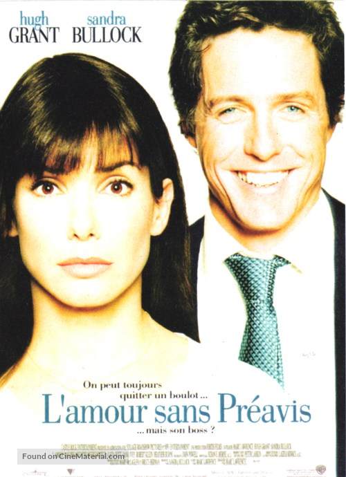 Two Weeks Notice - French Movie Poster