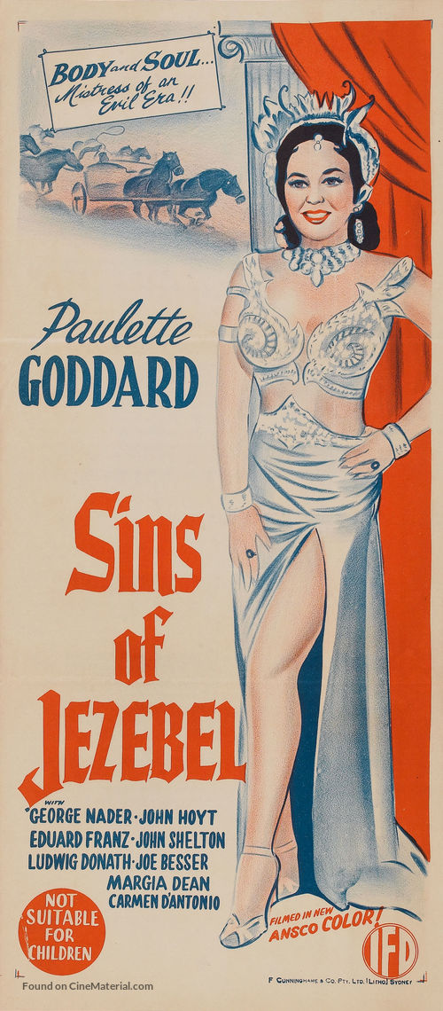 Sins of Jezebel - Australian Movie Poster