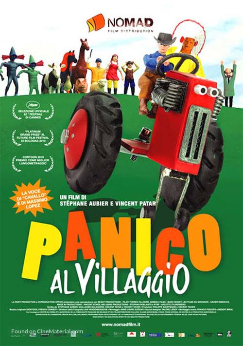 Panique au village - Italian Movie Poster