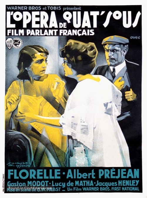 Die 3 Groschen-Oper - French Movie Poster