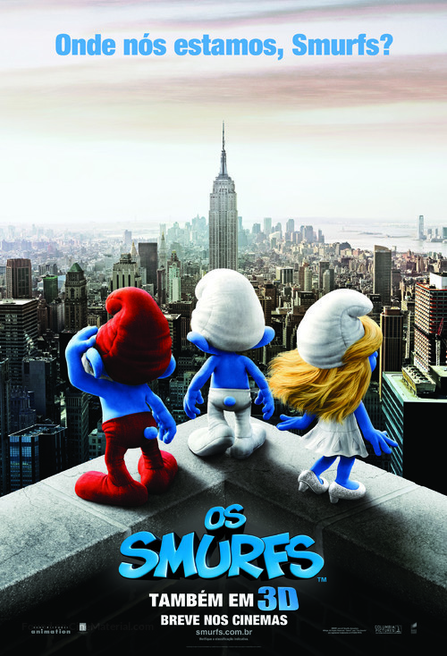 The Smurfs - Brazilian Movie Poster