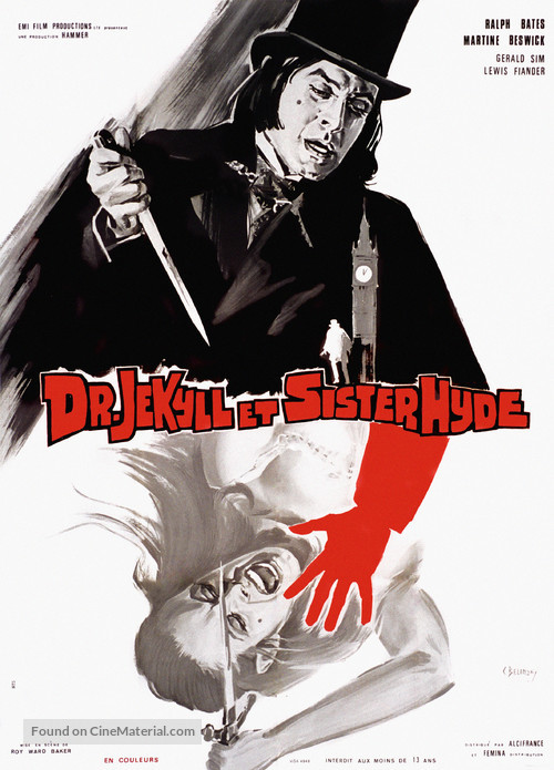 Dr. Jekyll and Sister Hyde - French Movie Poster