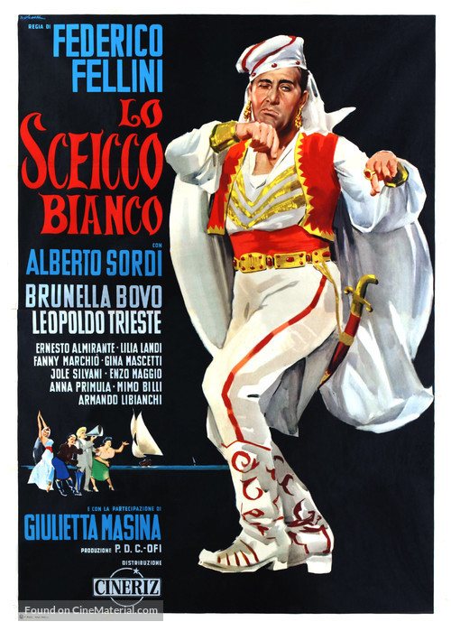 Lo sceicco bianco - Italian Movie Poster