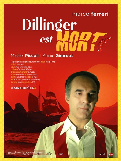 Dillinger &egrave; morto - French Re-release movie poster